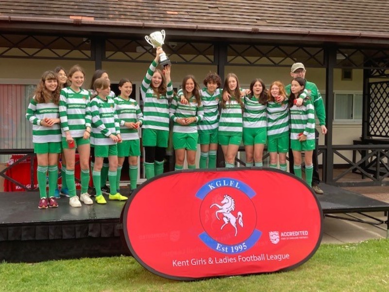 Canterbury Youth FC, U13 Girls Champions of the U13 Div 3 East League!!